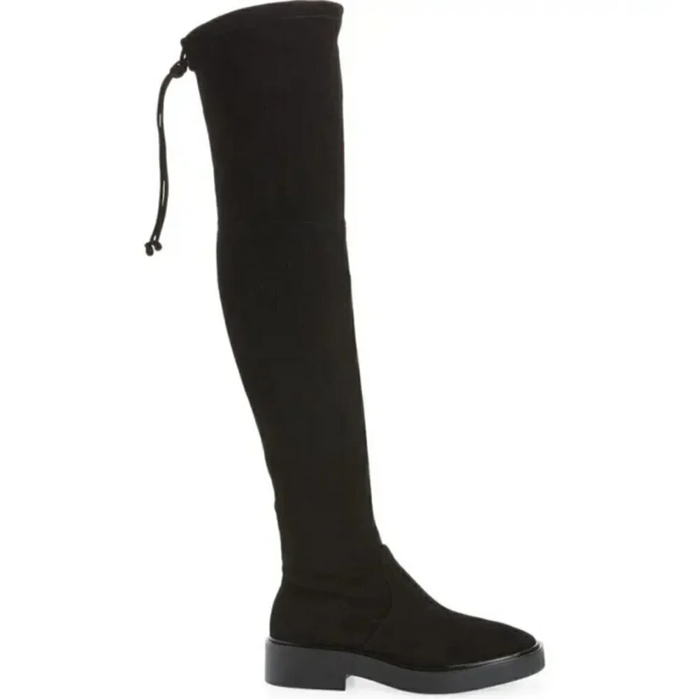 💕STUART WEITZMAN💕 Mara Over the Knee Boot ~ Black Suede 8.5 New Without Box
